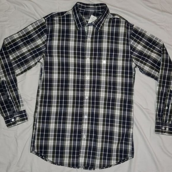 NWT Eddie Bauer Button Down Plaid Size S - Picture 1 of 13